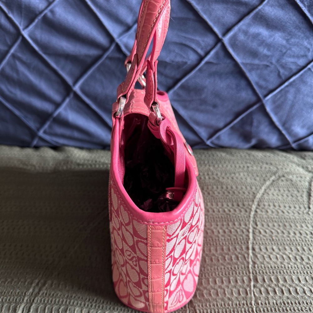 VINTAGE BRIGHTON JULIET PINK SIGNATURE MINI HANDBAG - Picture 2 of 8